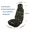 thumbnail image 4 of Sikiie Wasp and Florals Car Seat Protector 2 Pack Car Seat Cushion Mat, Car Seat Covers for SUV, Truck, Van, 4 of 7
