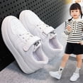 thumbnail image 3 of Zapatillas de deporte para niños de primavera y otoño, suela suave, ligeras, antideslizantes, de cuero, para niños medianos y grandes, zapatos deportivos versátiles e informales, 3 of 5