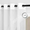 thumbnail image 2 of Sheer Curtains es Long with Eyelet Sheers Window Curtains Panels Privacy Light Filtering Voile Grommet Top Drapes for Living Room/Hotel Rideaux ( Wide ), 2 of 8