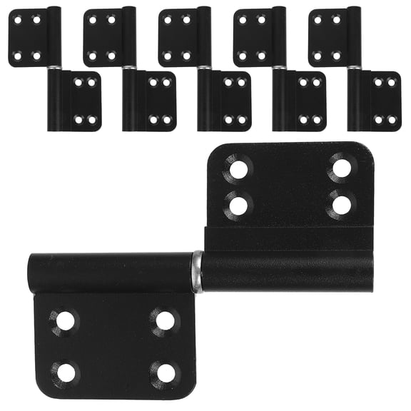 1 Set Heavy Duty Removable Door Hinge with Black Aluminum Alloy for Door Installation