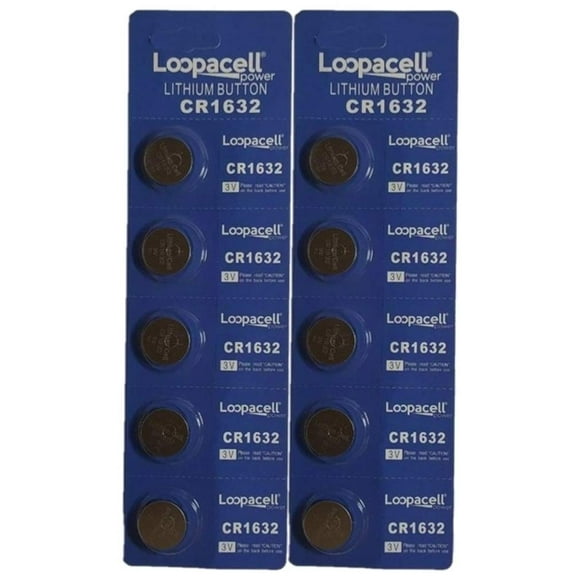 LOOPACELL 10 Pack CR1632 3V Lithium Battery CR 1632 New
