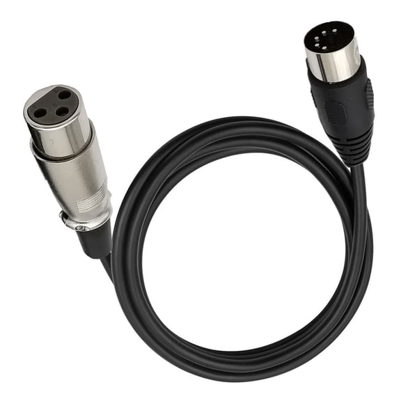 Zeiwohndc DIN 5Pin Male to 3Pin Female/Male Extender Cable Cord Adapter Connector Plug