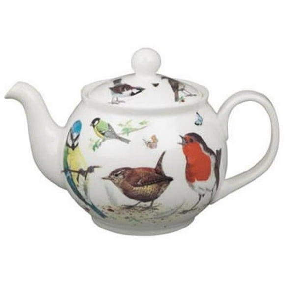 130 ml Garden Birds Large Teapot&#44; Multi Color
