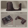 thumbnail image 4 of Funda parcial para Fujifilm X100VI estilo retro en cuero genuino, 4 of 8