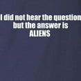 thumbnail image 3 of CafePress - The Answer Is ALIENS Long Sleeve Dark T Shirt - Long Sleeve Dark T-Shirt, 3 of 4
