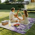 thumbnail image 5 of Fsddascl Purple Lavender Outdoor Rug for Patio/Deck/Porch, Non-Slip Large Area Rug 4 x 6 Ft, Purple Spring Floral Wildflower Plant Indoor Outdoor Rugs Washable Area Rugs, Camping Rug Carpet, 5 of 5