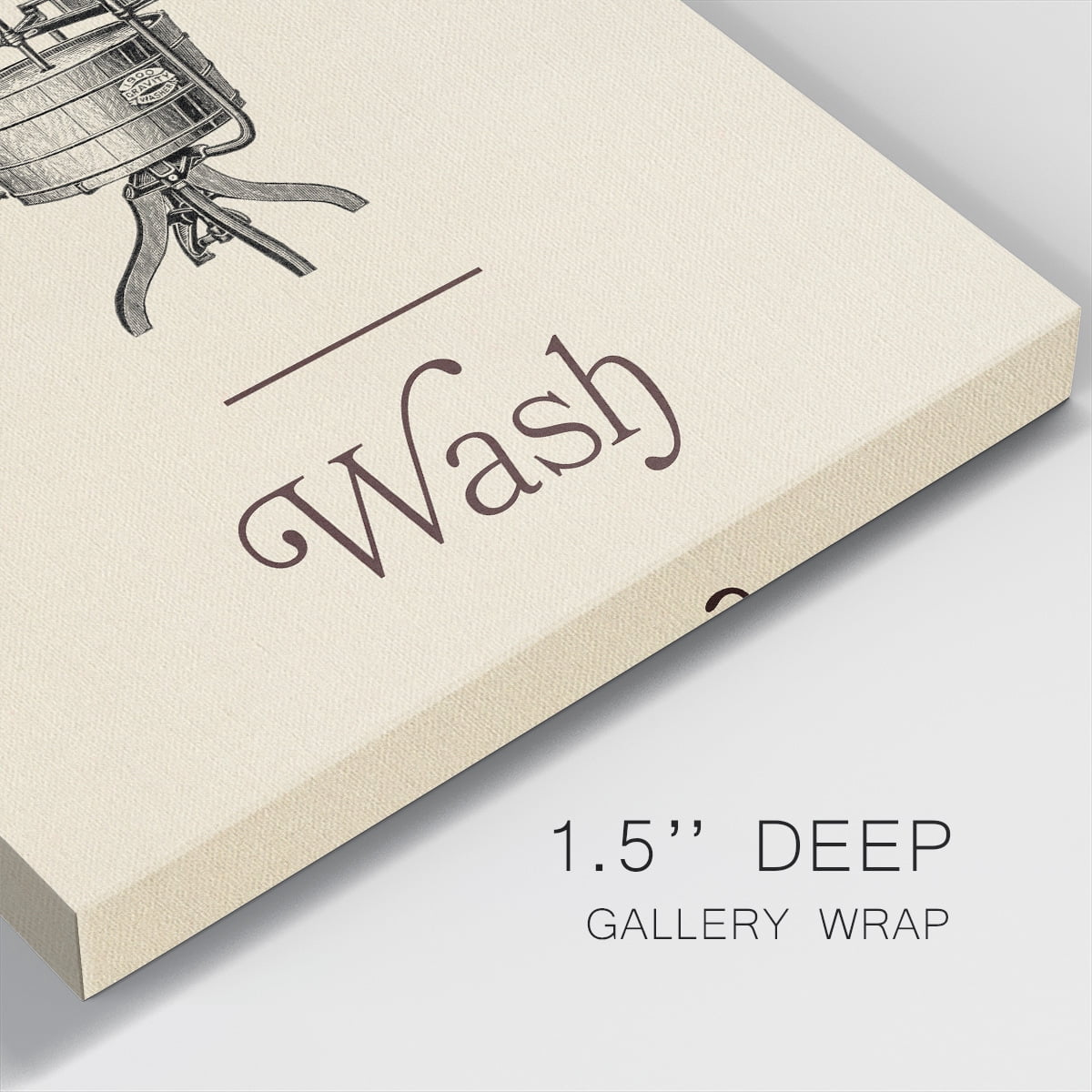 Wexford Home Laundry Sign I-Premium Gallery Wrapped Canvas, 40" x 40" - Ready to Hang