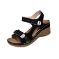thumbnail image 4 of Xucatan Beach Sandals for Woman, Thick Sole Slingback Sandals with Multi Buckles, Casual Comfortable Daily Shoes, Versatile Style for Spring Outdoor Activities Gift, 4 of 9