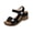 Black, variant on Red Women Wedge Sandals Peep Toe Platform Casual Shoes Comfortable Lightweight Outdoor Indoor Beach Footwear With Chunky Heel Design For Summer Wear