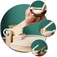 thumbnail image 2 of 1pc Wooden Dumpling Wrapper Presser Dumpling Pressing Tool for Home (Log Color), 2 of 3