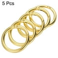 thumbnail image 3 of Unique Bargains 51x39x6mm Rond en Alliage de Zinc Ressort Porte O Boucle Clip Anneau, Or 5 Pack, 3 of 5