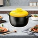 thumbnail image 5 of Olla de Cerámica con Tapa Amarilla | Olla de Cocción Lenta Apta para Horno, Antiadherente y Resistente a Las Grietas | Olla de Barro Resistente para Sopa, Estofado y Arroz, Ideal para Acampar, 5 of 6