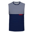 thumbnail image 4 of Mens Beach Tank Tops Black Sleeveless Quick Dry Moisture-Wicking Gym Training Hoodies Bodybuilding Muscle Cut Off T Shirt Sleeveless Big and Tall Loose Fit Summer Vacation Tops, 4 of 4