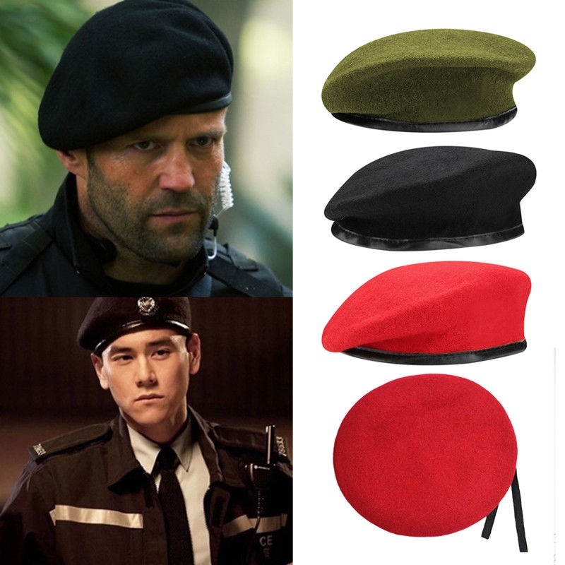 Men Women Breathable Wool Beret Hat 