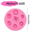 thumbnail image 3 of Button Shape Fondant Molds, 3.62 Inch Button Silicone Mold, Cupcake Topper Casting Mold, Pastry Embellish Mold, Chocolate Molding Tool, Resin Jewelry Craft Mold, DIY Supply for Dessert Garnish, 3 of 4