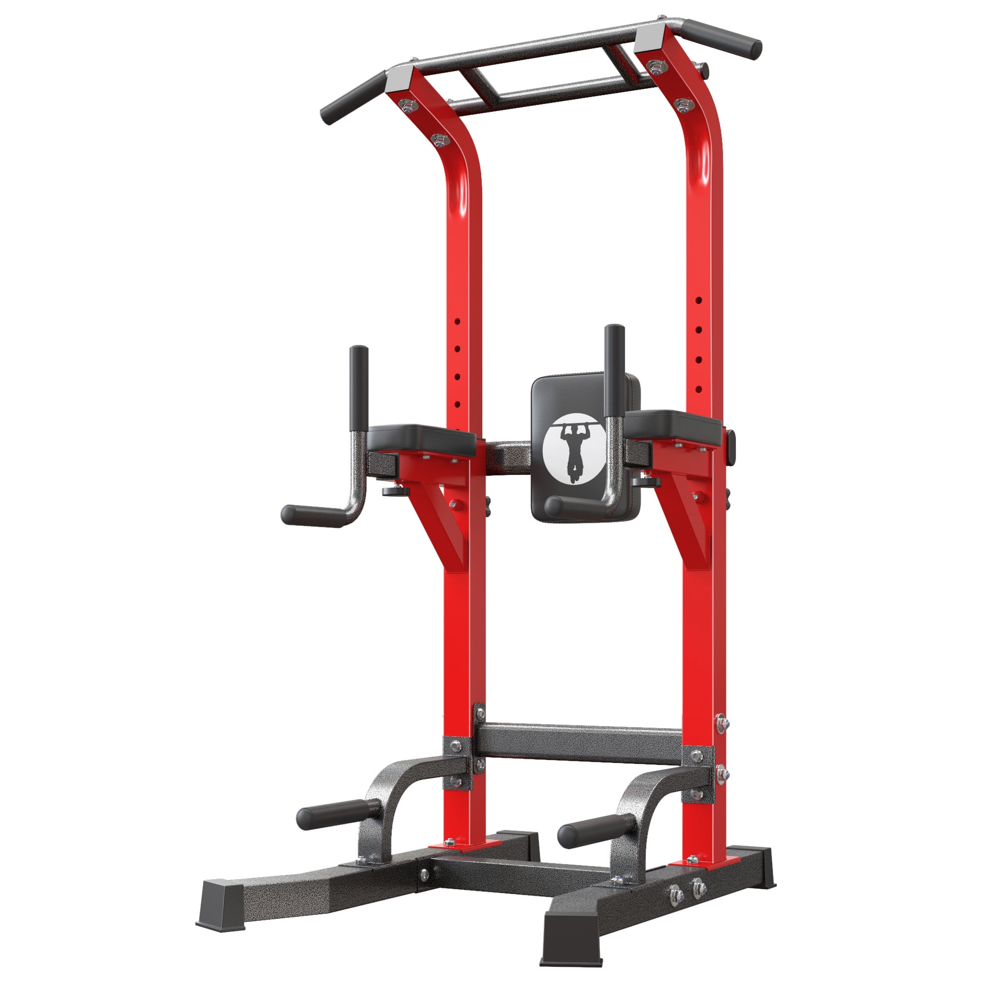 SogesPower Power Tower Dip Station Pull up Bar Stand with Adjustable Height, Multifuctional Training Equipment for Home Gym