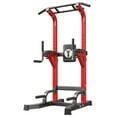 thumbnail image 5 of SogesPower Power Tower Dip Station Pull up Bar Stand with Adjustable Height, Multifuctional Training Equipment for Home Gym, 5 of 11