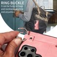 thumbnail image 6 of Allytech Wallet Case for Samsung Galaxy S24 Ultra, [Card Slot] [Ring Buckle] [Adjustable Wristband with Snap Buckles] Premium PU Leather Kickstand Shockproof Case Cover for Women Men - Pink, 6 of 10
