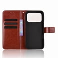 thumbnail image 5 of Wallet Case for Honor 600 Pro with Card Holder, PU Leather Flip Phone Case with Kickstand Magnetic Closure Wrist Strap Brown, 5 of 5