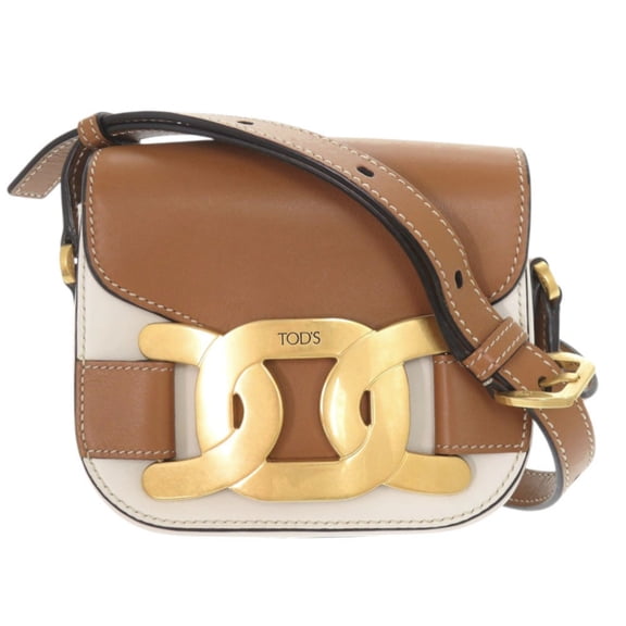 Pre-Owned Tod's Kate Leather Brown Shoulder Bag 0229 (Good)