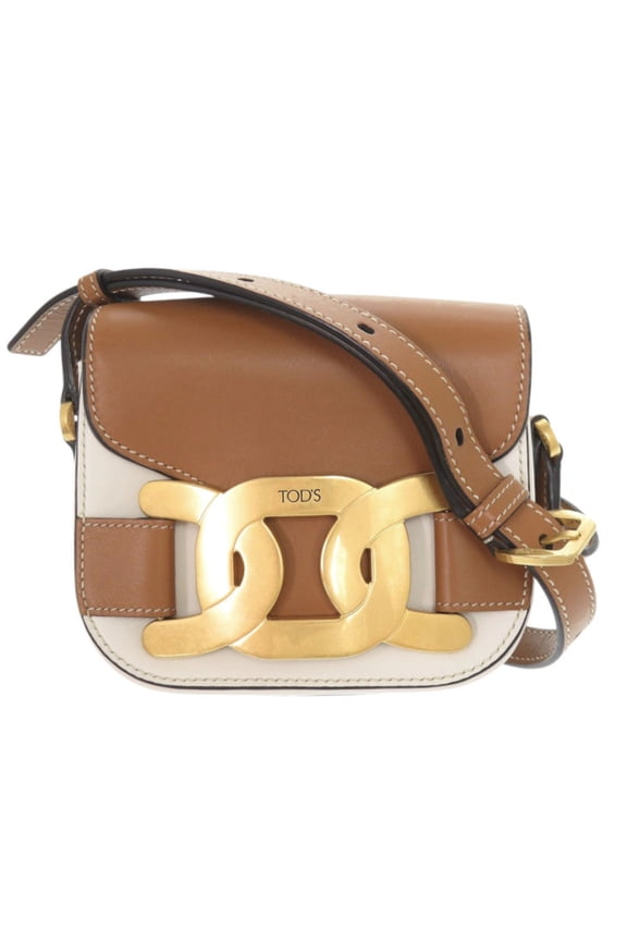 Pre-Owned Tod's Kate Leather Brown Shoulder Bag 0229 (Good)