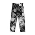 thumbnail image 4 of Balery Seamless Pattern With Skulls print Men's Pajama Pants,Ultra Lightweight Pjs,Lounge Pant-Medium, 4 of 9
