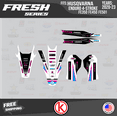 thumbnail image 4 of Kalair GFX Graphics Kit for Husqvarna Enduro 4-STORKE FE350,FE450 and FE501 (2020-2023) Fresh Series, 4 of 5