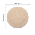 thumbnail image 2 of 20pcs Bagasse Compartment Plates, 2 of 3