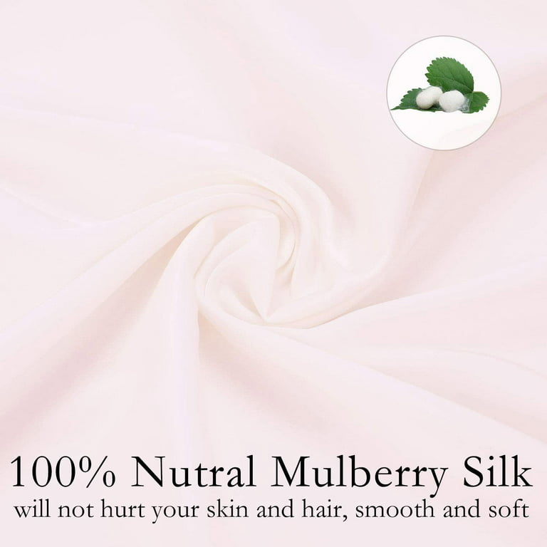 LULUSILK Pink Silk Pillow Case for Hair and Skin with Hidden Zipper, 100  Pure Mulberry Silk Pillowcase Standard Size, Pack of 1