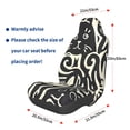 thumbnail image 3 of Fuzoiu Abstract Cat Faces Pattern Print Elastic Car Seat Covers, Seat Cover Protector,Universal Fit Interior Covers for Most Cars,Washable Seat Cover Non Slip for SUV,Sedan,Van, 3 of 5