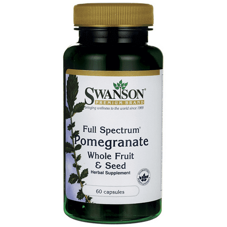 Swanson Full Spectrum Pomegranate Whole Fruit & Seed 60 (Best Way Pomegranate Seed Removal)