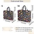 thumbnail image 2 of FORMRS Womens Corduroy Tote Bag Crossbody Shoulder Handbag with Pocket, Small Space Pattern, 2 of 7