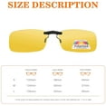 thumbnail image 3 of EFE Polarized Clip-on Sunglasses for Prescription Glasses, Flip up Anti-Glare Sunglasses for Driving Fishing, 3 of 13