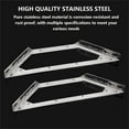 thumbnail image 3 of Stainless Steel Multifunctional Corner Brace, 3-Sided Fixed Corner Support, Trapezoidal Hanging Angle Bracket for Furniture and Cabinet Repair, 3 of 3