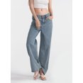 thumbnail image 4 of Michellecmm  Women Jeans, Low Waist Zipper Button Closure Bow Loose Trousers, 4 of 9