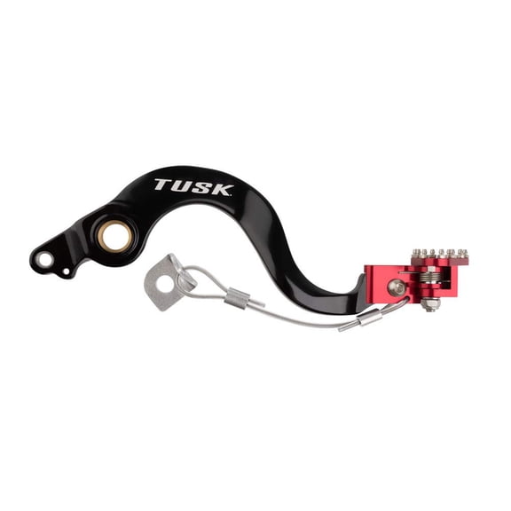 TUSK Aluminum Brake Pedal Red Tip for Honda CRF150R 2007-2009,2012-2022