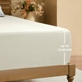 thumbnail image 6 of Hotella Full Fitted Sheet, 100% Microfiber, 54"x75", Soft & Fade-Resistant, 14" Deep Pocket, Beige, 6 of 6