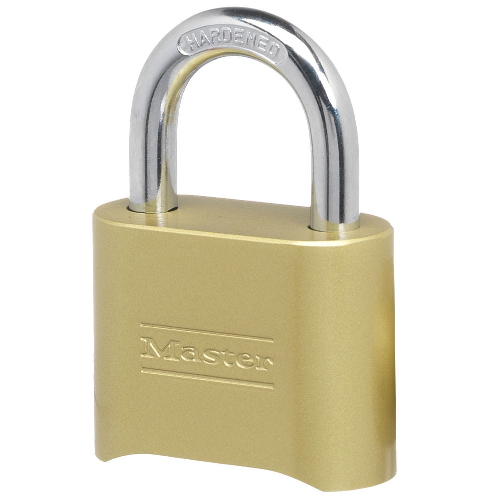 (4 pack) Master Lock 2in (51mm) Wide Set Your Own Combination Solid Body Padlock