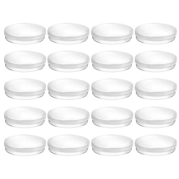 20Pack Disposable Plastic Petri Dish for Laboratory Use and Educational Projects