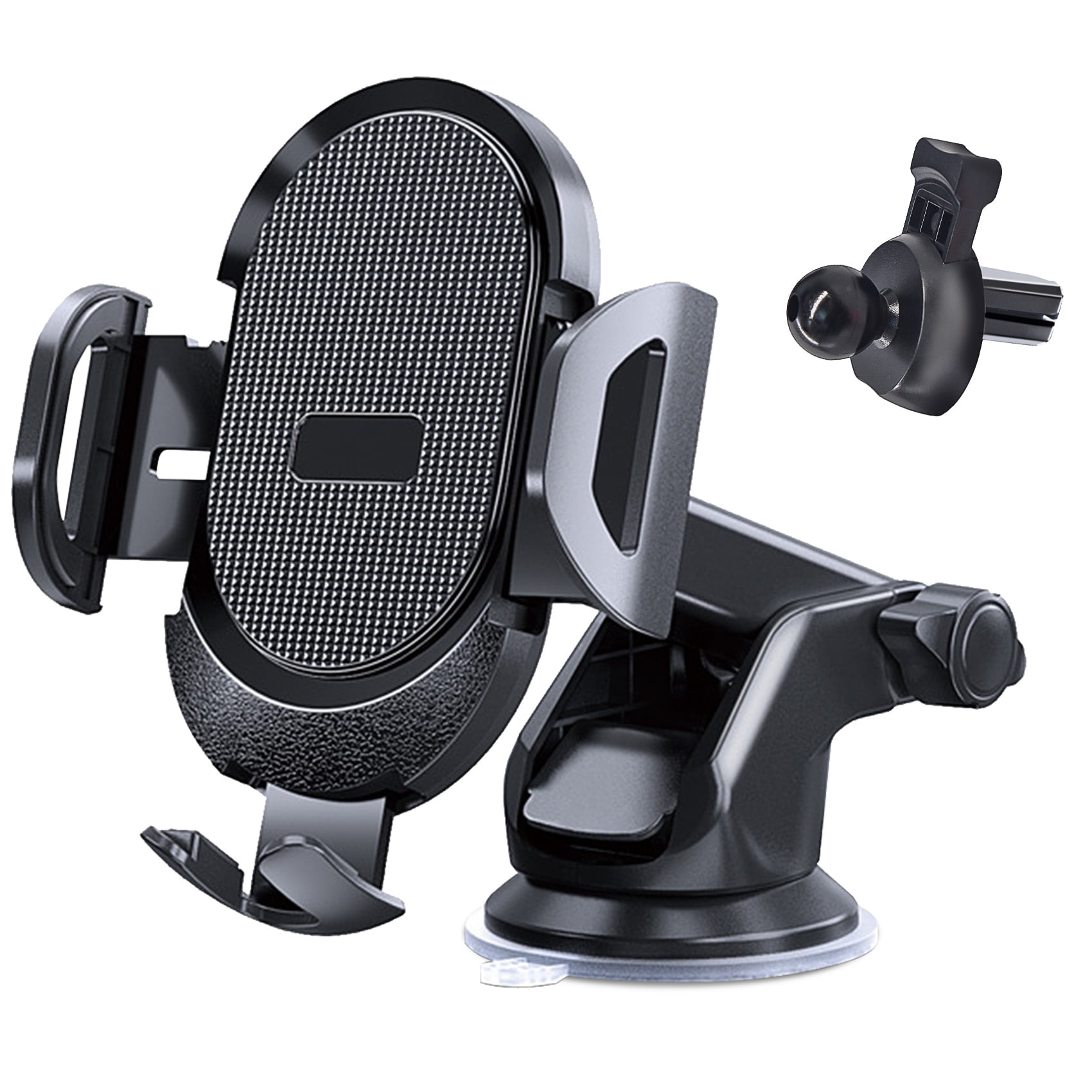 Huryfox Universal Phone Mount For Car- Cell Phone Stand Car Phone Holder for Dashboard/Windshield/Air Vent Car Accessories for iPhone & Android Phone/ Thanksgiving Christmas Gift