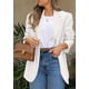 thumbnail image 4 of Blazer PRETTYGARDEN 2025 para Mujer Casual de Negocios Blanco, 4 of 5