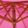 thumbnail image 4 of Northlight Outdoor Patio Market Umbrella with Wooden Pole - 8.5' - Pink, 4 of 5