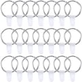 thumbnail image 1 of 100 Juegos de Llaveros para Manualidades, Llaveros Redondos Divididos, Conector de  de Metal con LengüEtas a PresióN, Llaveros en, 1 of 1