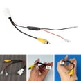 thumbnail image 2 of Reverse Camera Video Wire Cable Plug Adapter 4 Pins Plug Harness Reversing Monitor Car Navigation Connector Accessories, 2 of 9