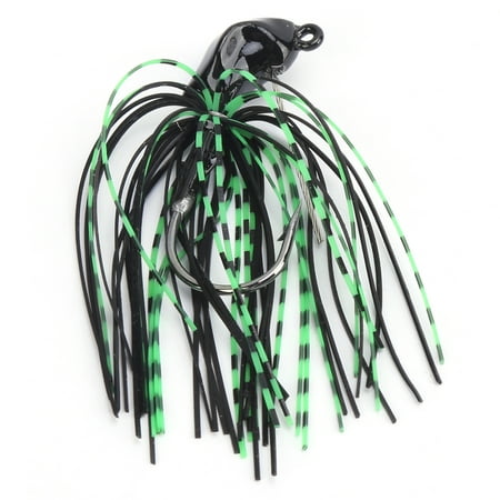 Willow Leaf Spinnerbait - Anti-Hang Bottom Fishing Lure for Freshwater and Sea Bass - Black