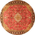 thumbnail image 1 of Ahgly Company Indoor Round Persian Orange Traditional Area Rugs, 7' Round, 1 of 1
