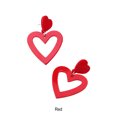 thumbnail image 3 of mmirethe Multiple Colors Available Love Heart Shaped Earrings For Fashionable Statement Wide Applications Red, 3 of 6