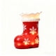 thumbnail image 2 of Calcetas de Navidad Botas Luz de noche | Decoración navideña LED de resina roja | Portaplumas portátil y mono | Plástico duradero | Adorno festivo de copo de nieve | Regalo de 4,5 pulgadas, 2 of 7