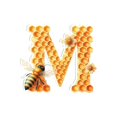 thumbnail image 1 of Christmas Decorations Acrylic 26 Letters Bee Pendant Home Acrylic Letter Honeycomb Bee Decorative Pendant, 1 of 8