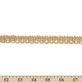 thumbnail image 3 of 1 Centimeter Looped Metallic Corded Rhinestone Polyester Trim By The Yard For Sewing, Crafting, Upholstery, & DIY Projects - Champagne (1 Yard), 3 of 3